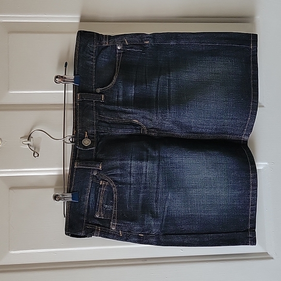 GAP Denim Mini Shirt Size 8 - Picture 1 of 4